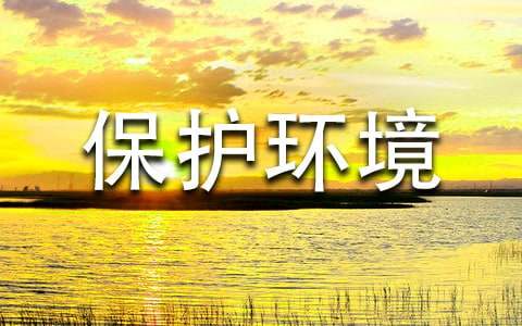 保護(hù)環(huán)境的宣傳牌標(biāo)語
