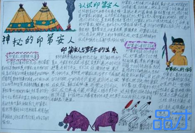 蒙古族文化优秀手抄报