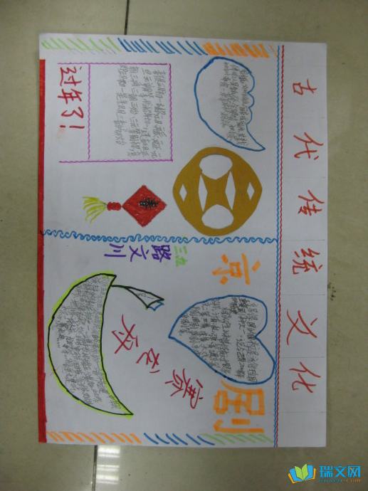 中国文化的手抄报 中国文化的手抄报