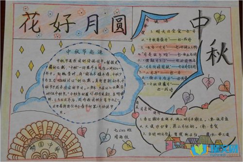 2017中秋节手抄报的内容 2017中秋节手抄报的内容