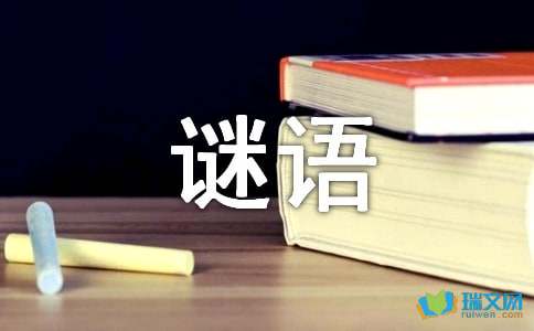 关于汉字的谜语集锦